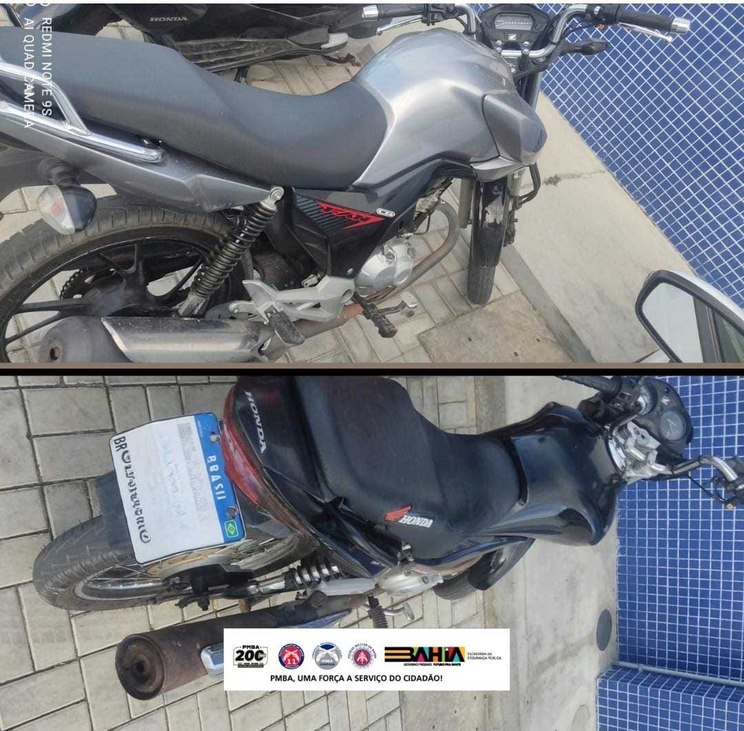 Polícia flagra motociclistas fazendo manobras perigosas e apreende droga durante rondas em Iaçu