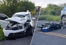 Grave acidente entre carro e moto deixa uma pessoa morta na BR-242 Grave acidente entre carro e moto deixa uma pessoa morta na BR-242