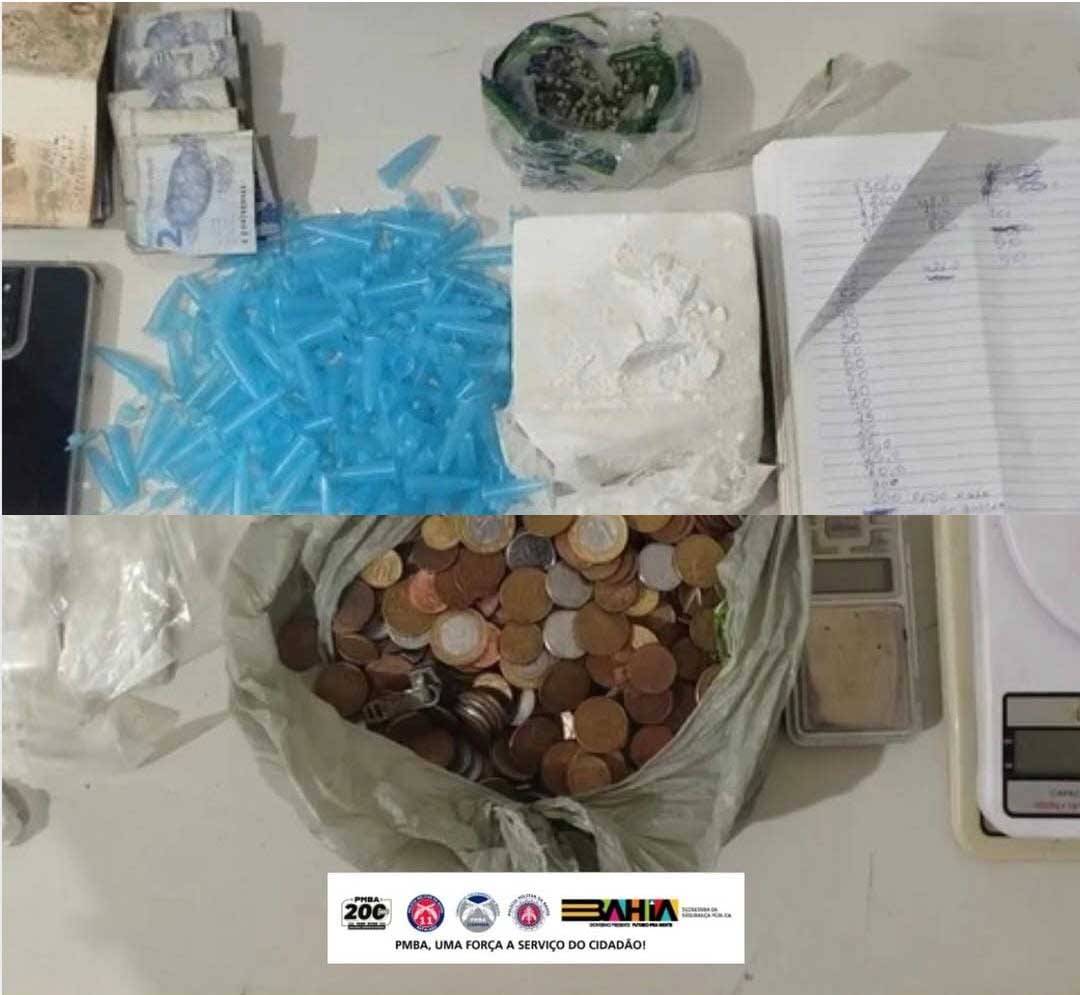 Itaberaba: Polícia apreende cocaína, balanças de precisão e munição durante ocorrência no povoado Testa Branca