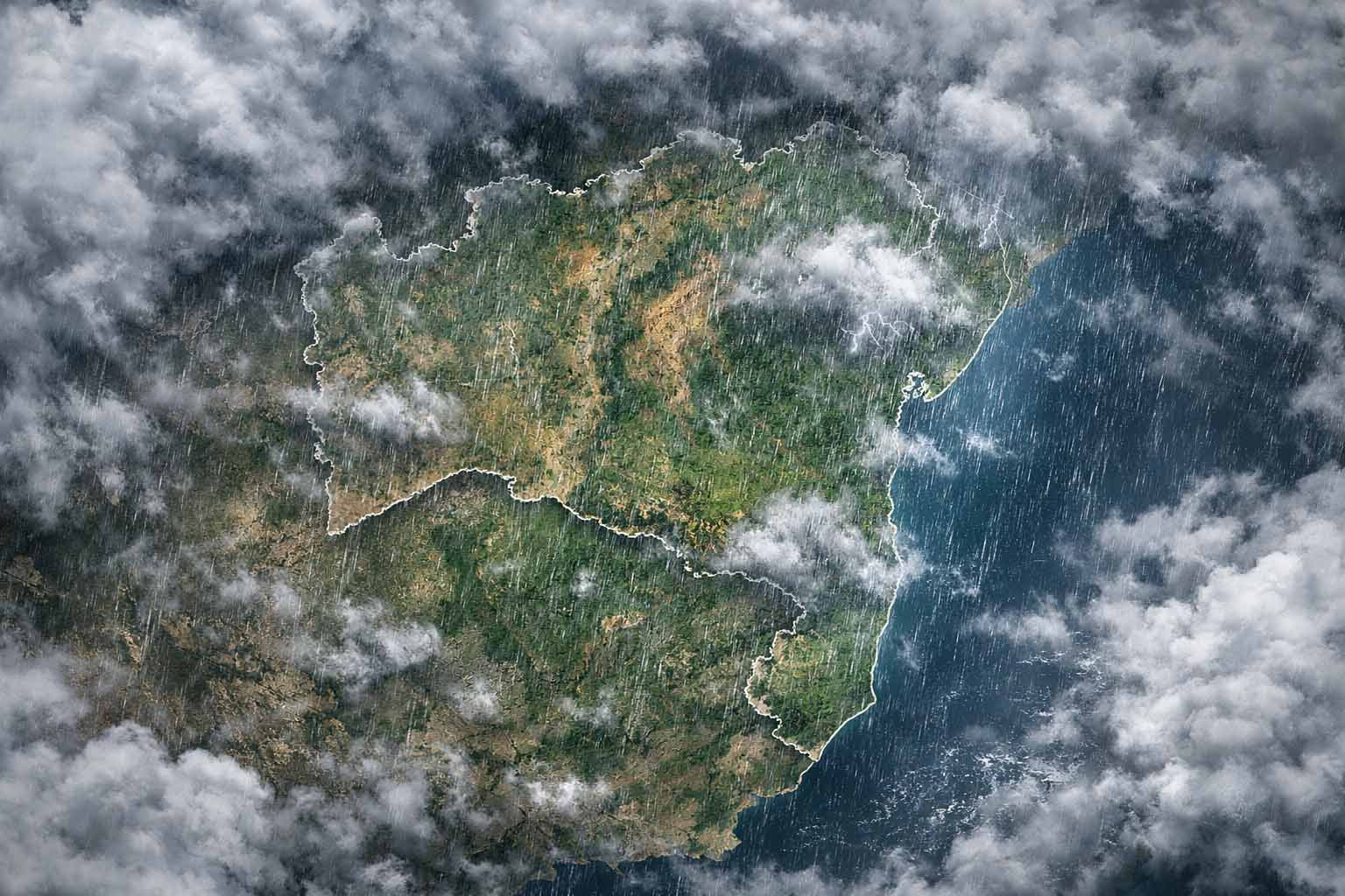 Mais de 60 cidades da Bahia estão com alerta de chuvas intensas para o fim de semana