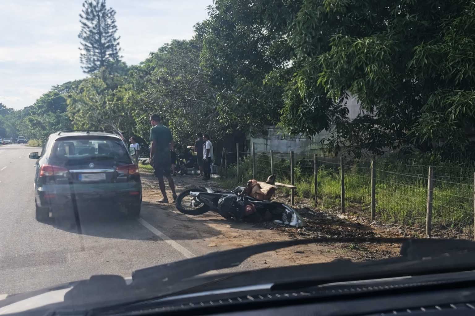 Mulher morre em acidente de moto na BA-046