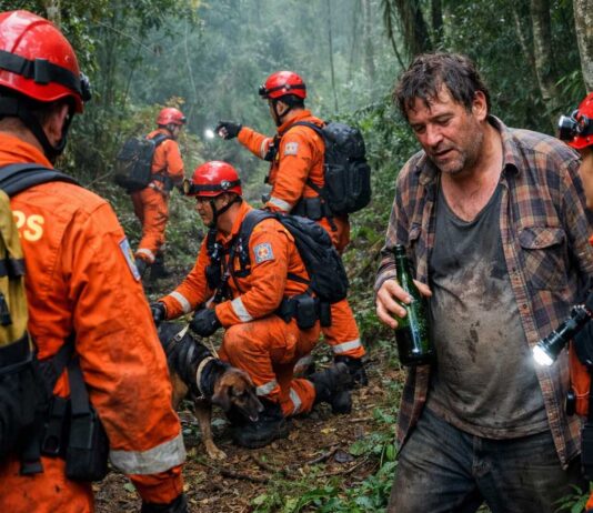 Bêbado “desaparecido” passa horas ajundando bombeiros a procurar ele mesmo Bêbado "desaparecido" passa horas ajundando bombeiros a procurar ele mesmo