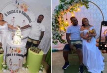 Casamento com noivo de bermuda e tênis viraliza nas redes sociais Casamento com noivo de bermuda e tênis viraliza nas redes sociais