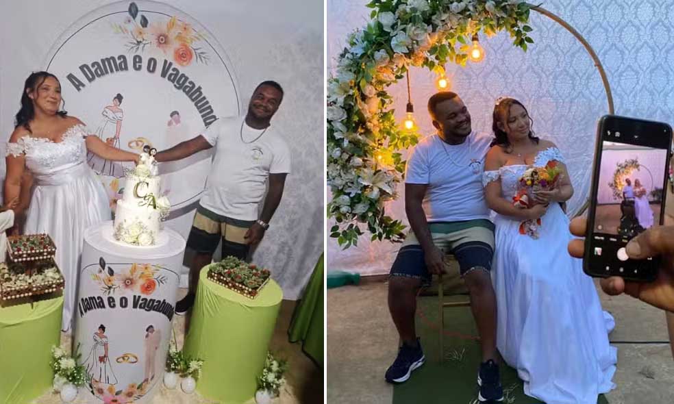 Casamento com noivo de bermuda e tênis viraliza nas redes sociais