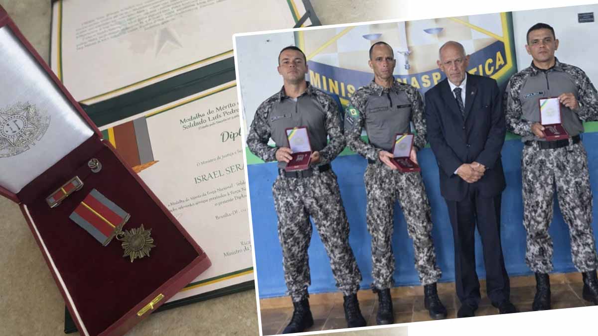 Policial da CIPE Chapada é condecorado em Brasília com Medalha de Mérito da Força Nacional