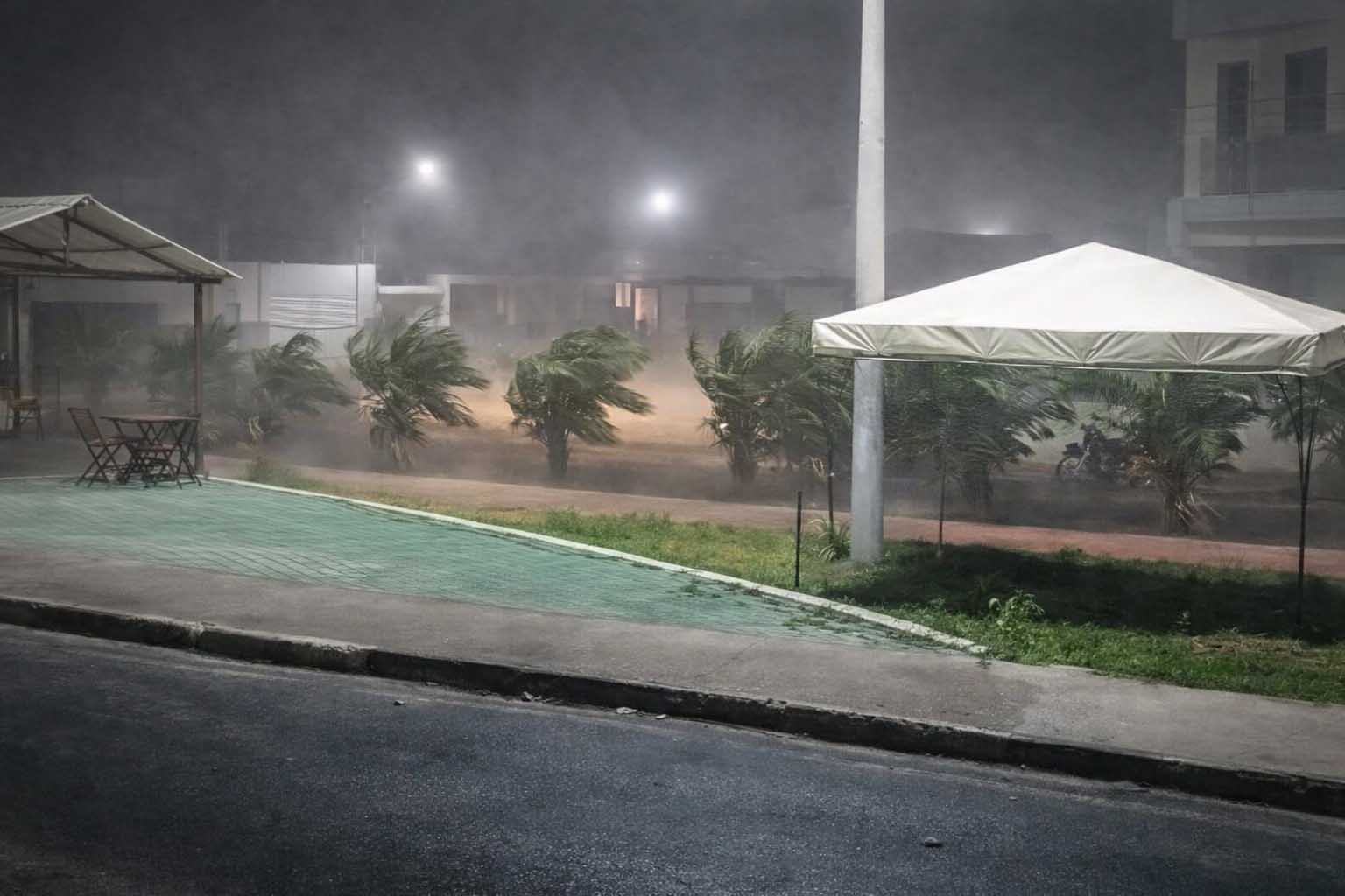 Ventos fortes atingem cidades da Chapada Diamantina e provocam quedas de energia neste domingo