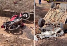 Acidente deixa uma mulher morta e outra gravemente ferida na BR-242 Acidente deixa uma mulher morta e outra gravemente ferida na BR-242