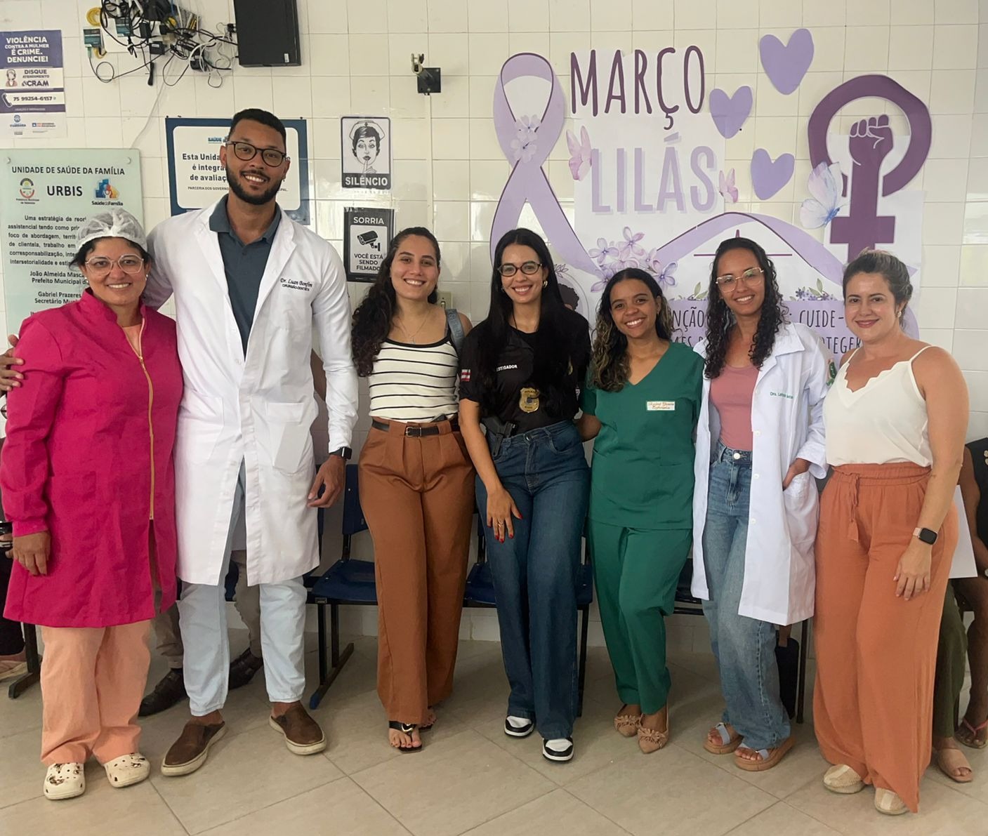 Unidade de saúde recebe palestras sobre violência de gênero pela Polícia Civil em Itaberaba