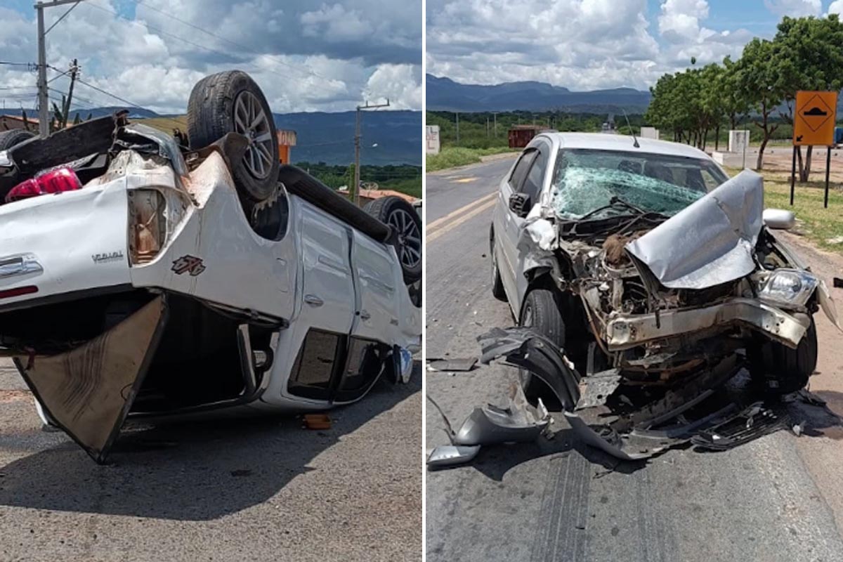 Motorista fica ferido em grave acidente na BR-242