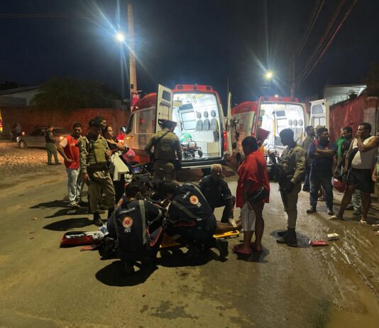 Grave acidente com motos deixa feridos em Itaberaba Grave acidente com motos deixa feridos em Itaberaba