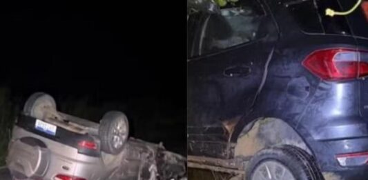 Cantor de seresta fica ferido e motorista morre após carros baterem de frente e capotarem Cantor de seresta fica ferido e motorista morre após carros baterem de frente e capotarem