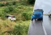 Veículo desce ribanceira e vai parar no mato às margens da BR-242 em Itaberaba Veículo desce ribanceira e vai parar no mato às margens da BR-242 em Itaberaba