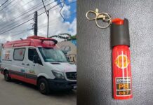 Professora e alunos passam mal após estudante pegar spray de pimenta na mochila de colega e testar na sala de aula Professora e alunos passam mal após estudante pegar spray de pimenta na mochila de colega e testar na sala de aula