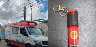 Professora e alunos passam mal após estudante pegar spray de pimenta na mochila de colega e testar na sala de aula Professora e alunos passam mal após estudante pegar spray de pimenta na mochila de colega e testar na sala de aula