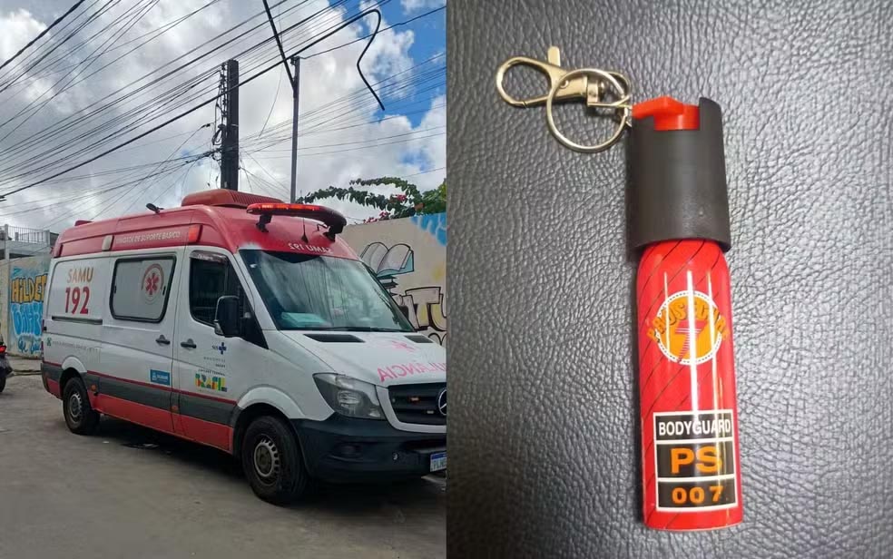 Professora e alunos passam mal após estudante pegar spray de pimenta na mochila de colega e testar na sala de aula