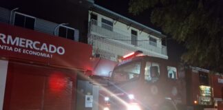 Princípio de incêndio atinge supermercado em Itaberaba na noite desta quarta-feira