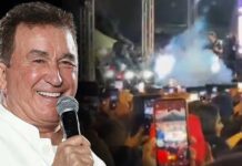 Estrutura de palco desaba durante show de Amado Batista em festa de São João na Bahia Estrutura de palco desaba durante show de Amado Batista em festa de São João na Bahia