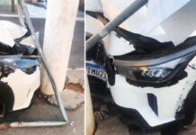 Carro colide contra poste na Avenida Ruy Barbosa em Itaberaba Carro colide contra poste na Avenida Ruy Barbosa em Itaberaba