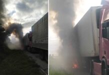 Carreta pega fogo e provoca interdição parcial na BR-116, em Rafael Jambeiro Carreta pega fogo e provoca interdição parcial na BR-116, em Rafael Jambeiro