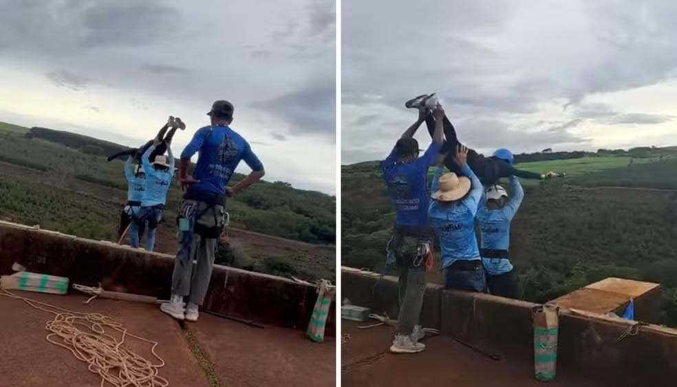 Mulher morre após ser jogada sem cordas durante salto de rope jump