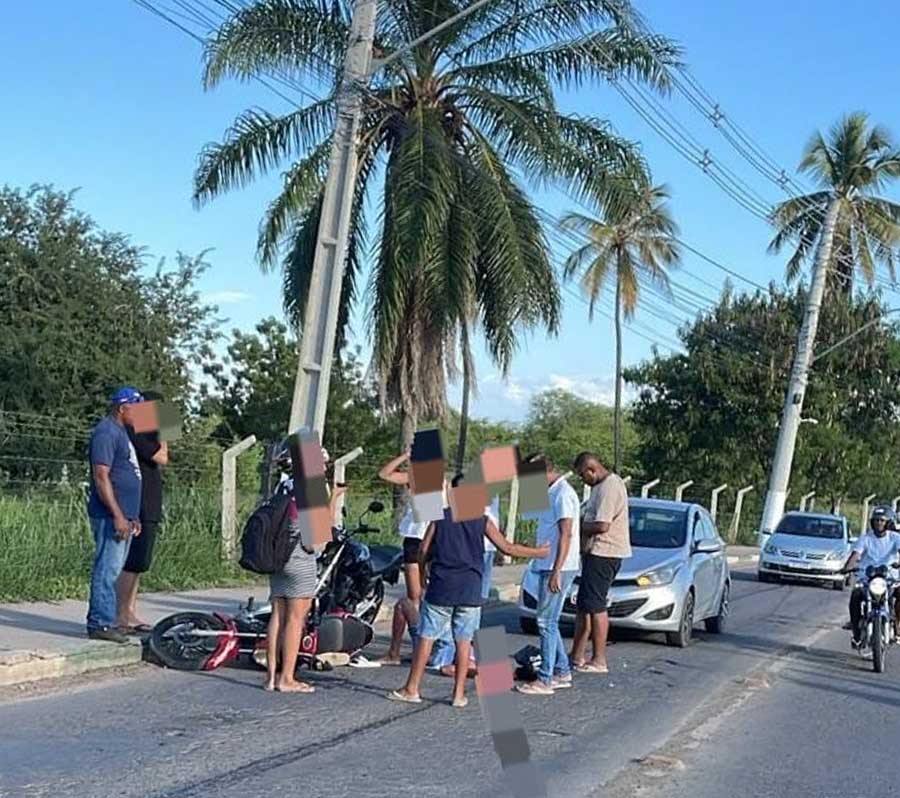 Acidente com moto deixa uma pessoa ferida na BA-046, em Itaberaba