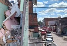 Panela de pressão explode, destrói parte de casa e deixa idoso ferido Panela de pressão explode, destrói parte de casa e deixa idoso ferido