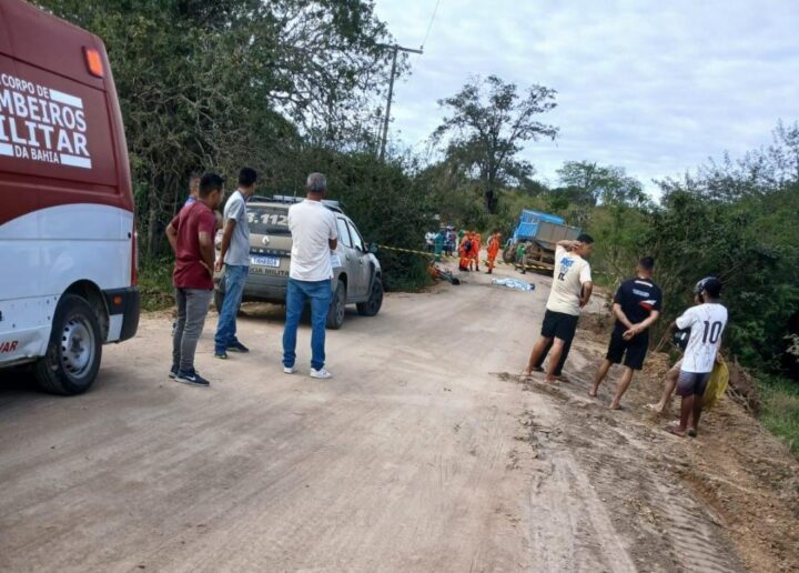 Duas pessoas morrem em grave acidente na zona rural de Itaberaba