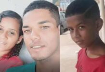 Três pessoas da mesma família são encontradas mortas dentro de caixa d’água Flávia Souza era companheira de Edgar Barbosa e mãe de Kaio Souza.