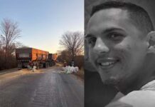 Caminhoneiro morre após colisão entre carretas na BR-242 Caminhoneiro morre após colisão entre carretas na BR-242