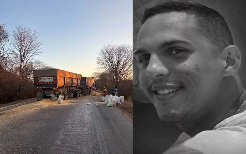 Caminhoneiro morre após colisão entre carretas na BR-242