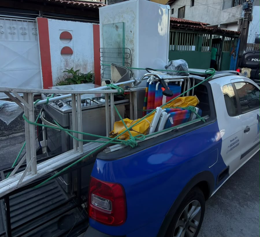 Polícia homem suspeito de furtos em arrombamentos e recupera parte dos bens