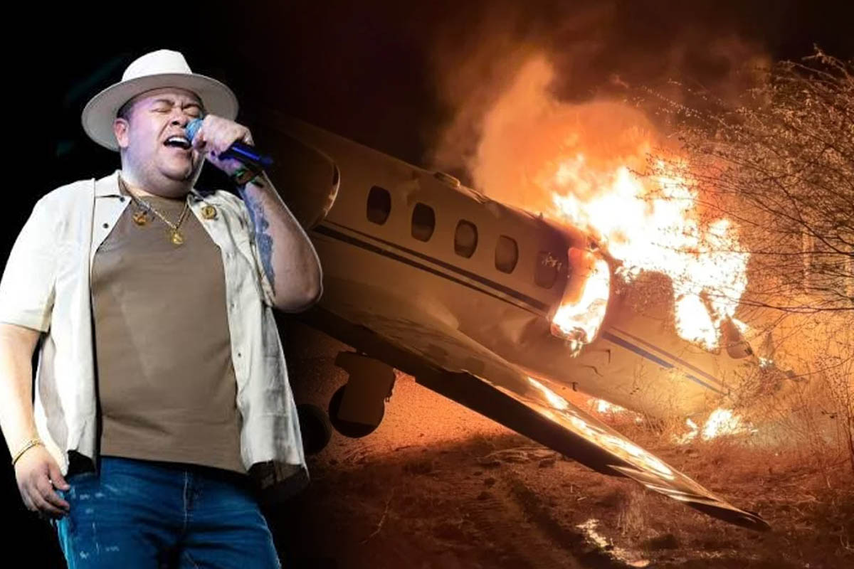 Avião de Rey Vaqueiro sofre acidente e pega fogo na madrugada deste domingo