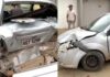 Acidente com van e carro deixa 23 feridos e danifica casa Acidente com van e carro deixa 23 feridos e danifica casa