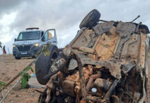 Empresário morre após Jeep capotar na BA-233, entre Ipirá e Itaberaba