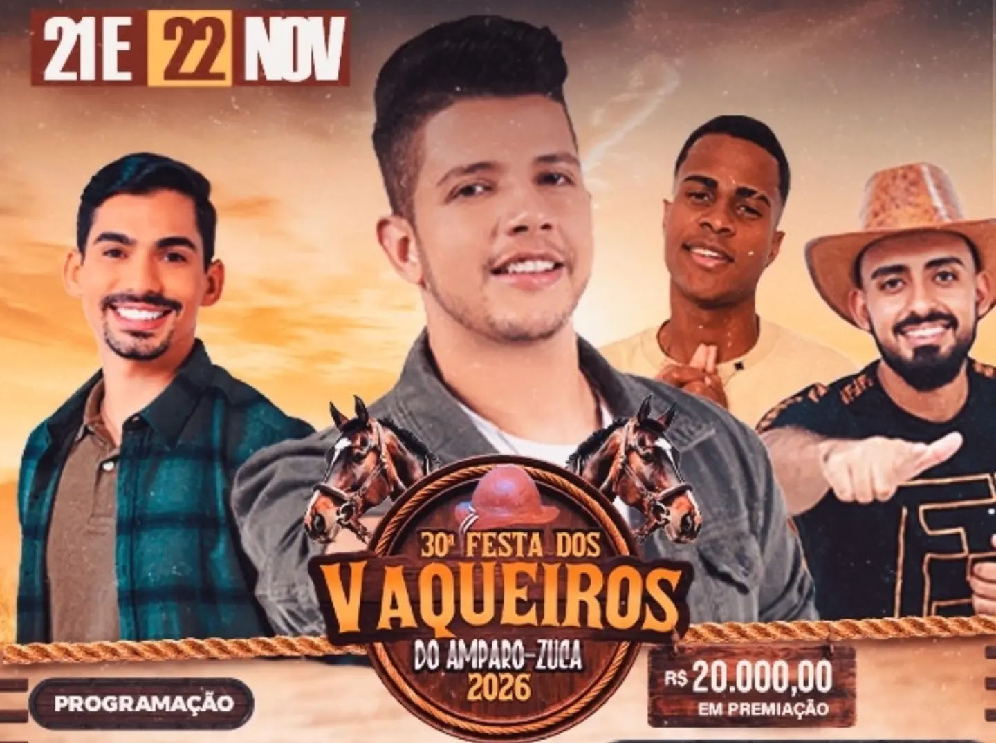 Festa dos Vaqueiros do Zuca terá shows, desfile e competição com R$ 20 mil em premiação