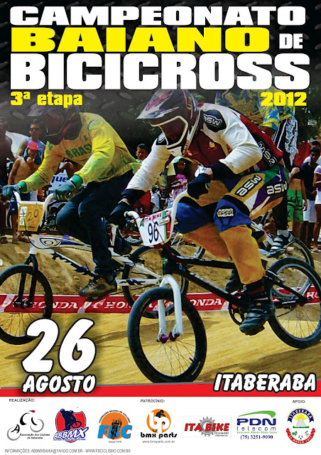 Itaberaba vai sediar a 3ª etapa do Campeonato Baiano de Bicicross 2012
