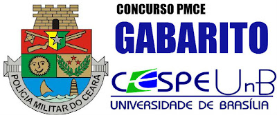 Cespe divulga gabarito preliminar do concurso da PM do Ceará