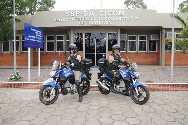 Batalhão da PM de Itaberaba recebeu 8 motocicletas CB-300 para o policiamento ostensivo no município