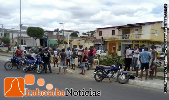 Acidente de moto deixa um ferido em Itaberaba