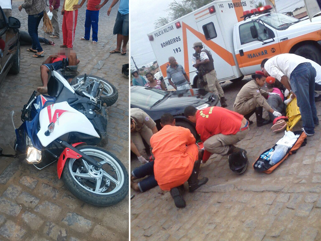 Acidente deixa pelo menos duas pessoas feridas em Itaberaba