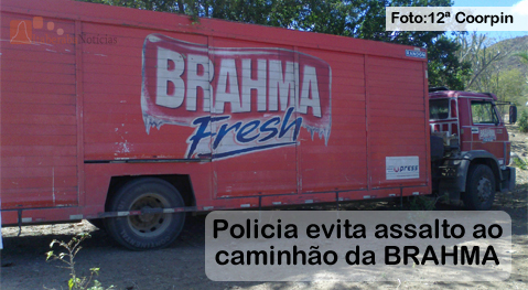 Policia evita assalto ao caminhão da BRAHMA em Iaçu, um bandido morreu no confronto