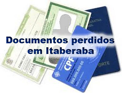 Documentos perdido em Itaberaba