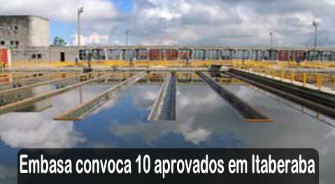 Embasa convoca 10 Candidatos aprovados no concurso em Itaberaba