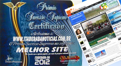 Itaberaba Noticias é o melhor site da região, diz pesquisa.