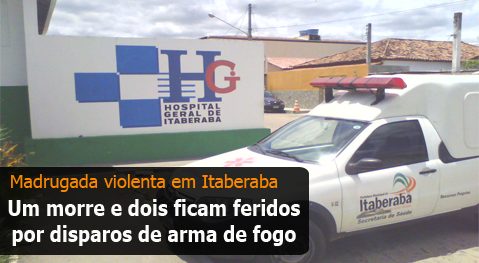 Itaberaba: Um morre e dois ficam feridos por disparos de arma de fogo