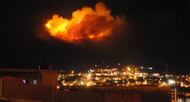 Incêndio em Ruy Barbosa se alastra e ameaça residencias